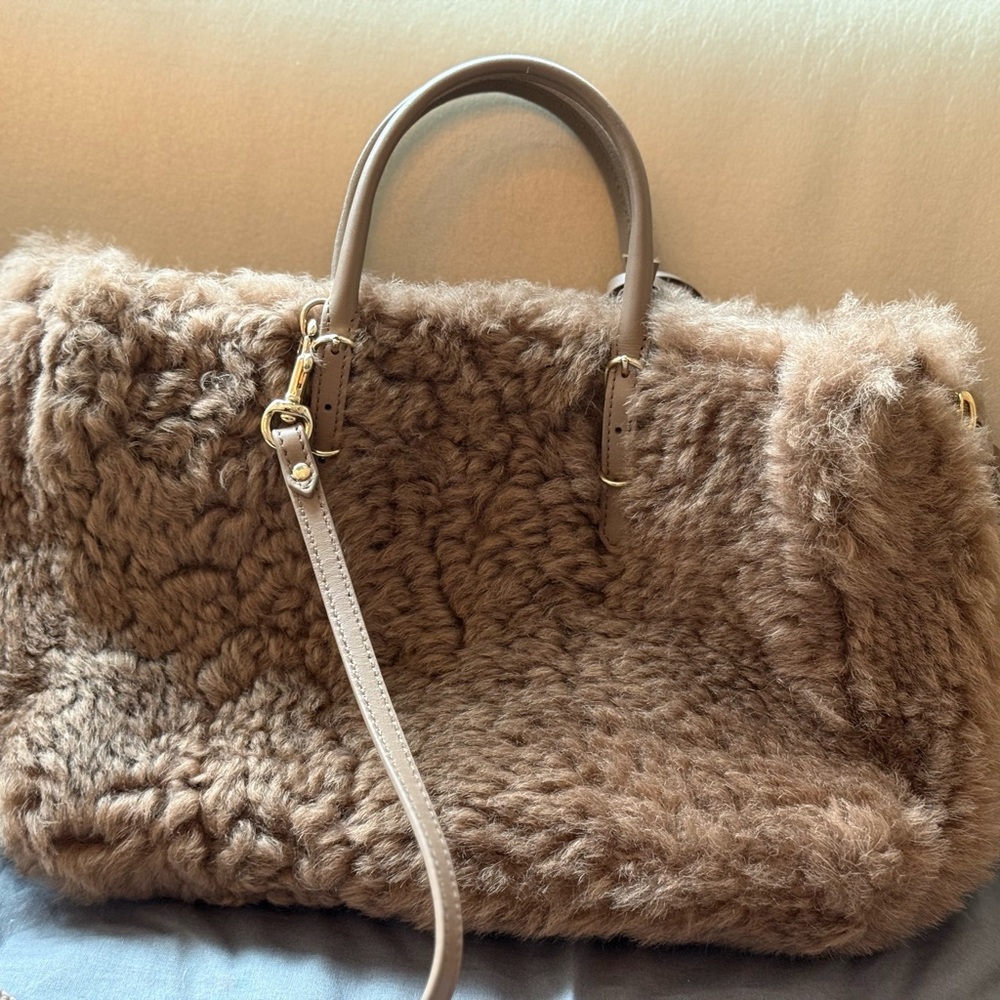 Balenciaga Brown Fur Handbag - Picture 2 of 4